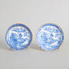Two 18th Century Chinese Qing Dynasty Export 'Landscape' Dishes