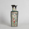 A Chinese Qing Dynasty Famille Verte 'Figural' Square Vase (chipped) - 2