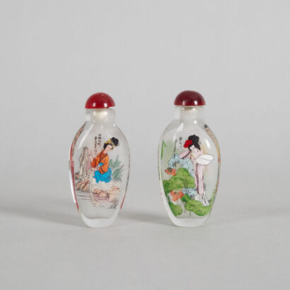 Two Chinese Inside-painted Snuff Bottles