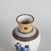 A Chinese Qing Dynasty Rust-glazed Blue and White 'Figural' Vase - 2