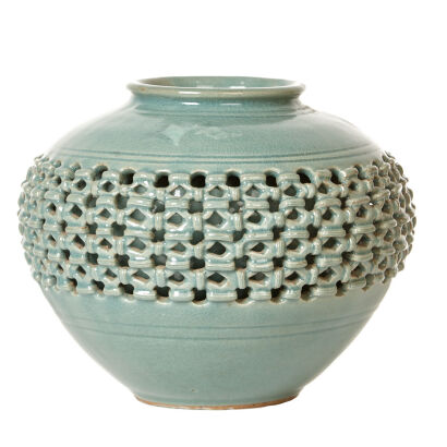 A Korean Celadon Glazed Jar