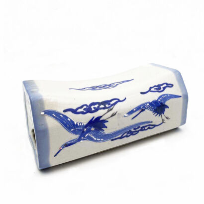 A Blue and White Porcelain 'Crane' Pillow