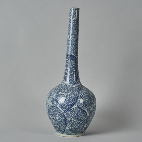 A Chinese Blue and White Bottle Vase