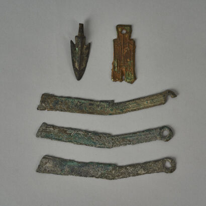 Five Chinese 770-221BC Knife Coins