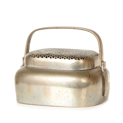 A Late 19th Century Cupronickel Hand Warmer