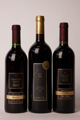 Three bottles of Coopers Creek Red wine  in one lot