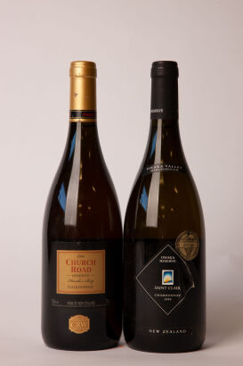 Two bottles of 2000 vintage New Zealand Chardonnay in one lot