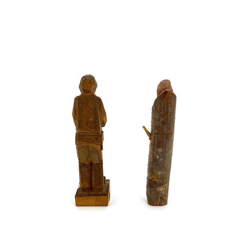 Two Japanese Enku-like Figures