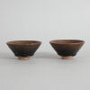 A Pair of Chinese Song-style Jian 'Hare's fur' Cups