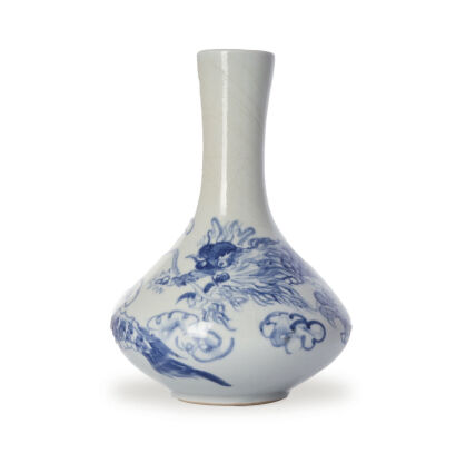 A Late 19th Century Korean Blue and White 'Dragon' Vase (Nansong Mark)