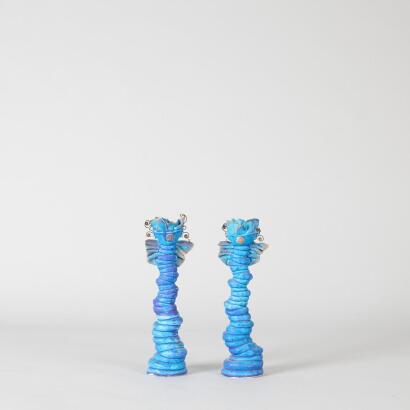 A Pair of Belinda Paton Candlesticks