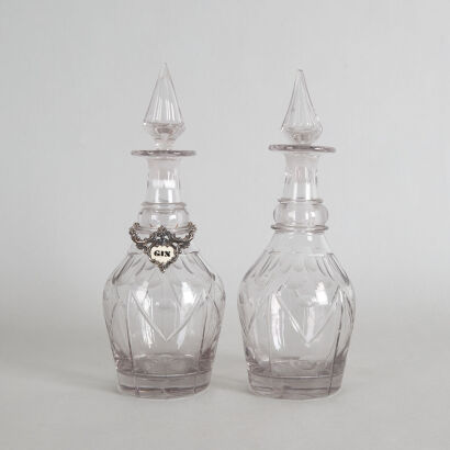 A Pair of Decanters