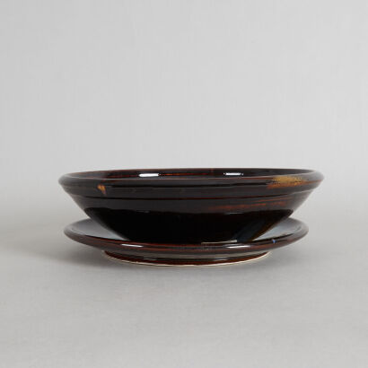 A Brian Gartside Plate and Bowl 