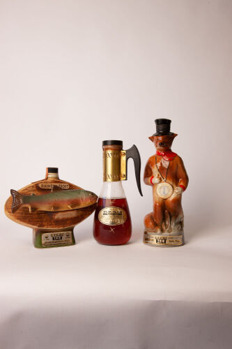 Three Jim Beam Whiskey Decanters in one lot