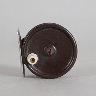 A Vintage Bakelite and Steel Fly Reel