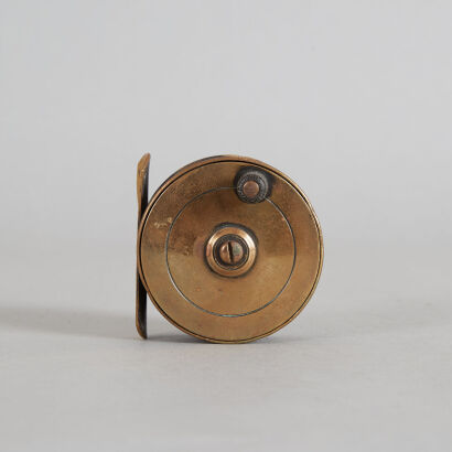 A Vintage Brass Fly Reel