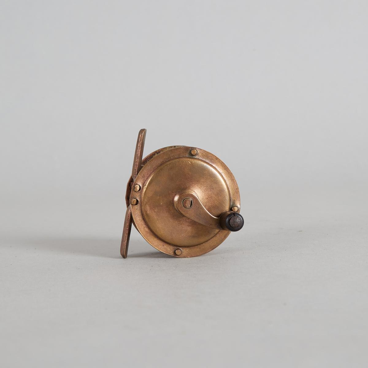 A Vintage Brass Fly Reel