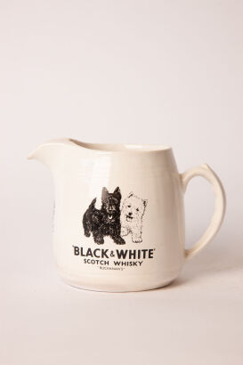 (1) Buchanan's Black & White Whisky water jug