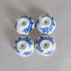 Four Chinese Mid-Qing Dynasty Daoguang Period Blue and White 'Figural' Eggshell Cups (Daoguang Nian Zhi Mark) - 3