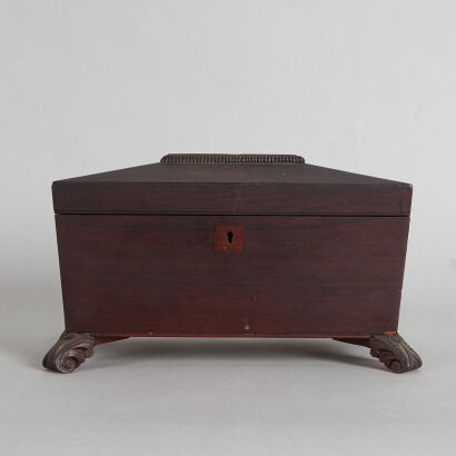 A Small Wooden Tea Chest