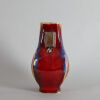 A Chinese Late Qing Dynasty Flambe-glazed Fanghu Vase (Da Qing Qianlong Nian Zhi Mark) - 4