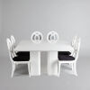 A Contemporary White Dining Suite