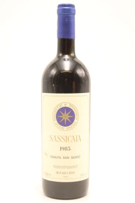 (1) 1985 Tenuta San Guido Sassicaia Bolgheri, Tuscany [JR20] [RP100] [WS99]