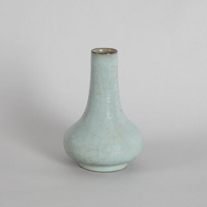 A Chinese Guan-glazed Bottle Vase