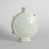 A Chinese Celadon-glazed 'Longevity' Moon Flask (Da Qing Qianlong Nian Zhi Mark) - 2