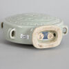 A Chinese Celadon-glazed 'Longevity' Moon Flask (Da Qing Qianlong Nian Zhi Mark) - 6