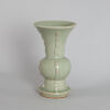 A Chinese Celadon-glazed Gu Vase - 2