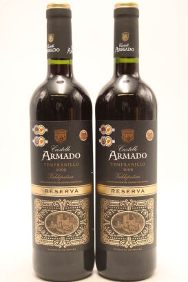 (2) 2009 Artiga & Fustel 'Castillo Armado' Tempranillo Reserva, Valdepenas
