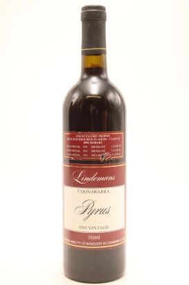 (1) 1988 Lindeman's Pyrus Cabernet Sauvignon - Merlot - Malbec, Coonawarra