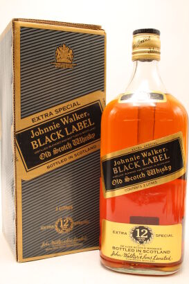 (1) Johnnie Walker Black Label 12 Year Old Extra Special, cicra 1980s, 2000ml