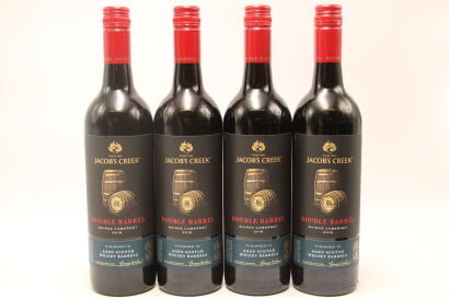 (4) 2019 Jacob's Creek Double Barrel Shiraz - Cabernet, aged in Scotch Whiskey Barrel, Limestone Coast