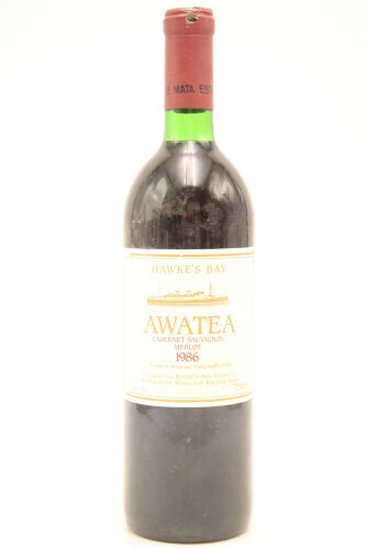 (1) 1986 Te Mata Estate Awatea Cabernets Merlot, Hawke's Bay