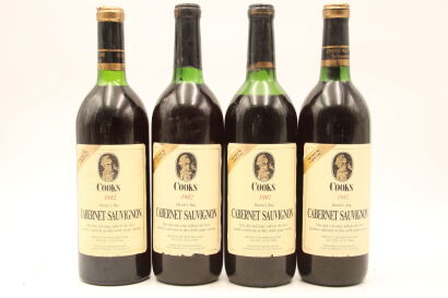 (4) 1982 Cooks Cabernet Sauvignon, Te Kauwhata (UMS)