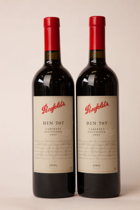 (2) 2004 Penfolds Bin 707 Cabernet Sauvignon, South Australia