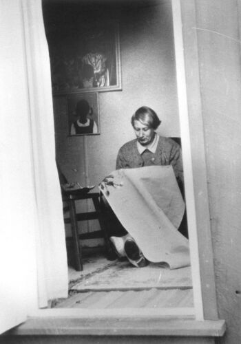 LAWRENCE BAIGENT Through the doorway - Rita Angus