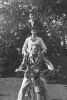 PHOTOGRAPHER UNKNOWN Motorcycle Antics - Lawrence Baigent, Leo Bensemann, and Friend
