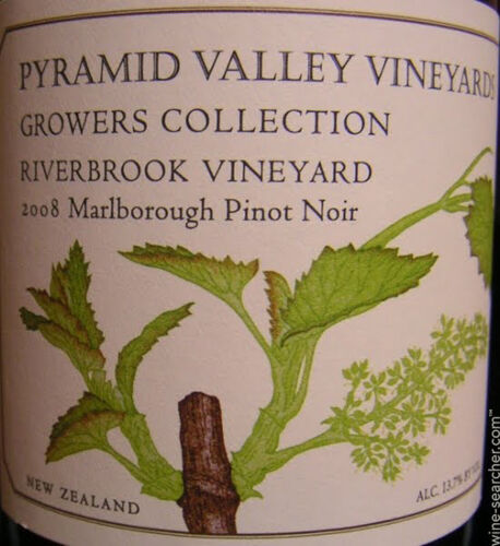 *(3) 2007 Pyramid Valley Riverbrook Pinot Noir, Marlborough