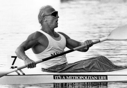 New Zealand canoeist Paul MacDonald, 1988