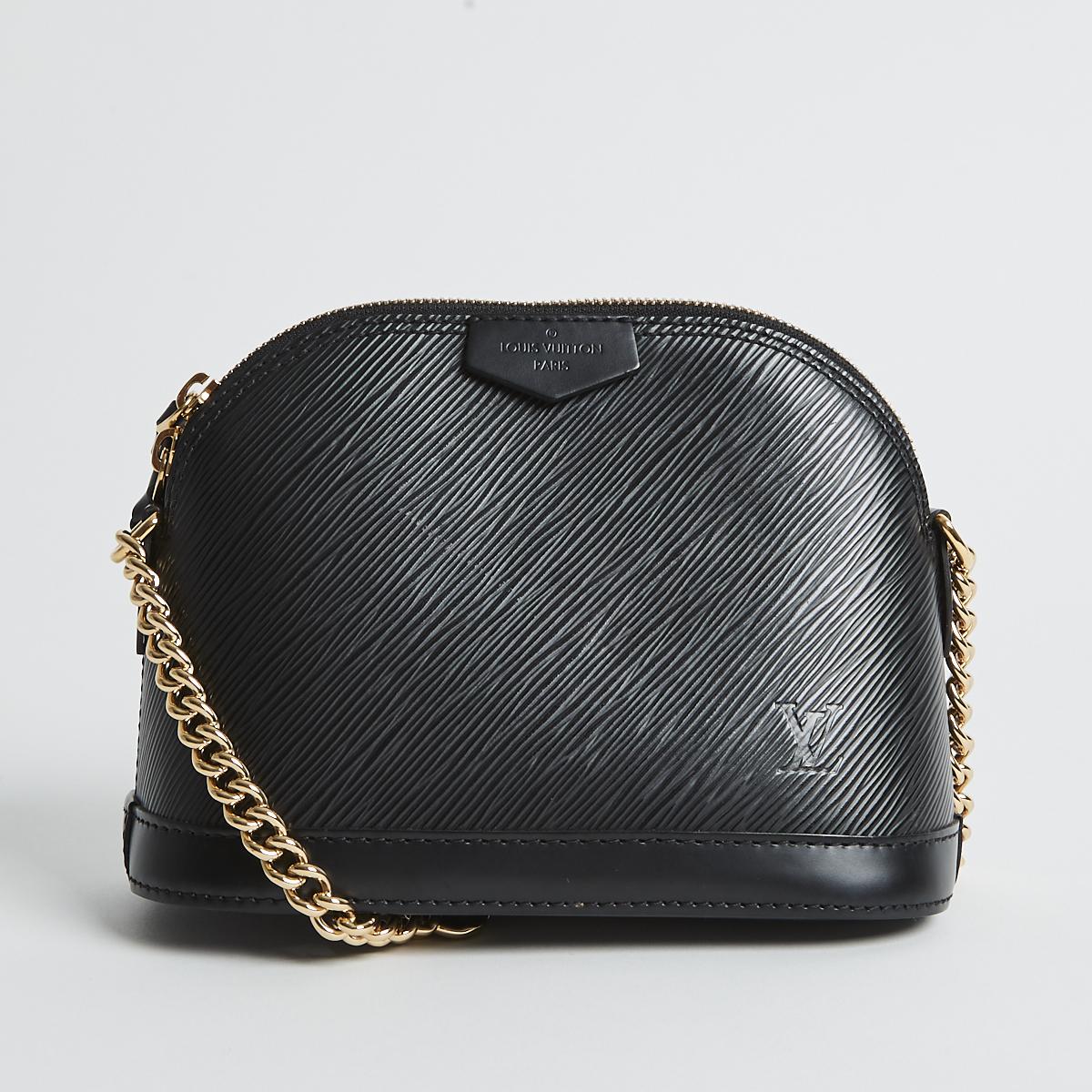 Louis Vuitton Black Epi Chain Mini Alma
