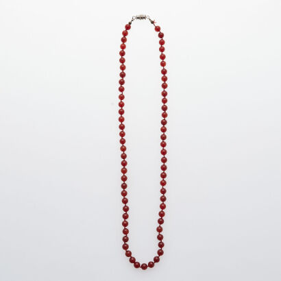 Carnelian Beaded Necklace