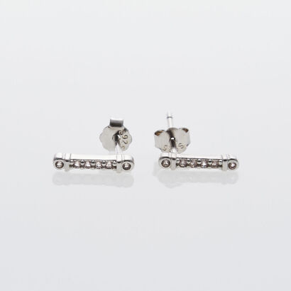Sterling Silver Bar Earrings