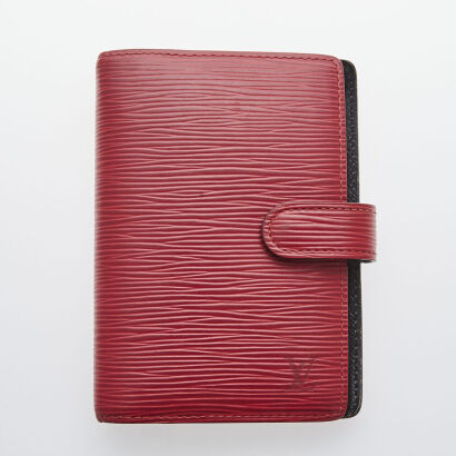 Louis Vuitton Red Epi Agenda