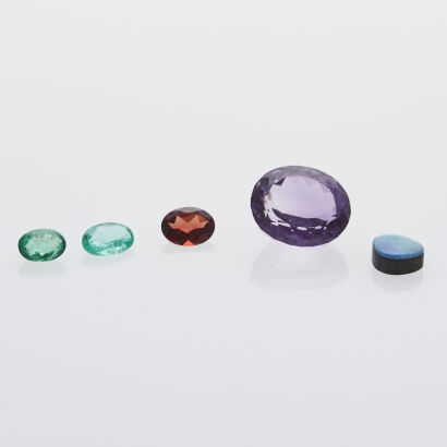 A Collection of Five Loose Gemstones