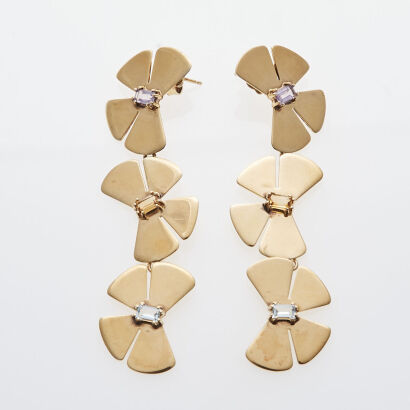 Multi-colour Butterfly Earrings
