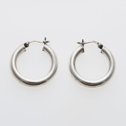 Silver Hoop Earrings