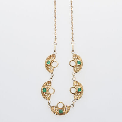 18ct Colombian Emerald Necklace